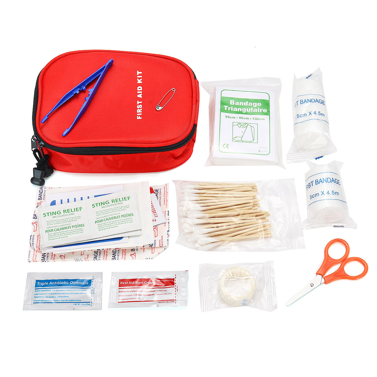 100st EHBO-kit SOS Emergency Survival Kit Outdoor Camping overleven tas