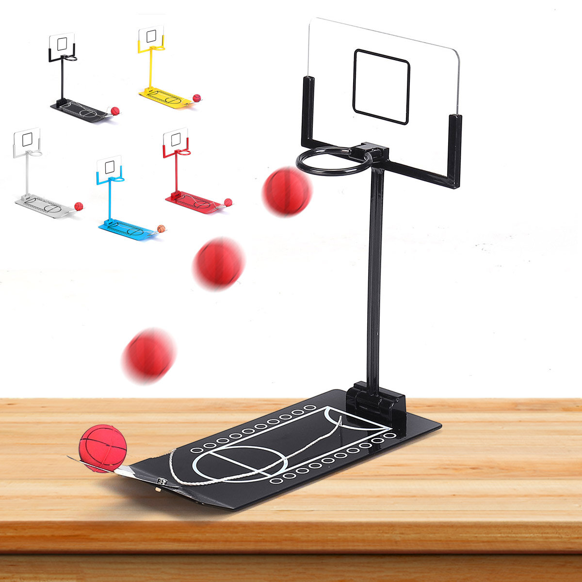 Basketbal Spel Speelgoed Metalen Desktop Decoratie Opvouwbaar Schietrek Stress Ornament Creatieve Ka