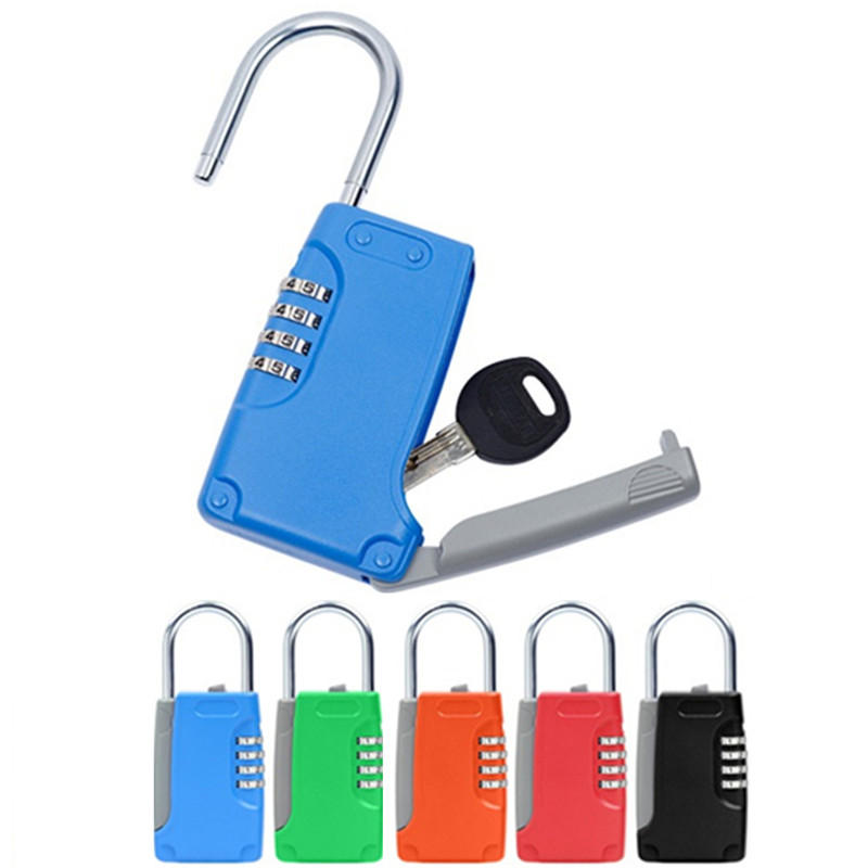 

Zinc Alloy Portable Anti Theft Key Storage Box with 4-digit Mechanical Password Code Lock