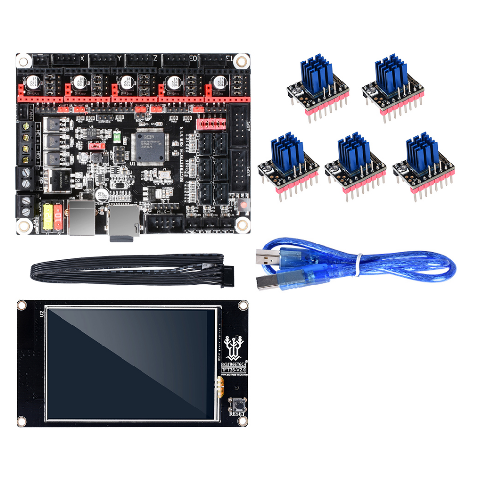 

BIGTREETECH® SKR V1.3 Controller Board + TMC2208 UART Stepper Motor Driver + TFT3.5 Touch Screen Mainboard Kit for 3D Pr