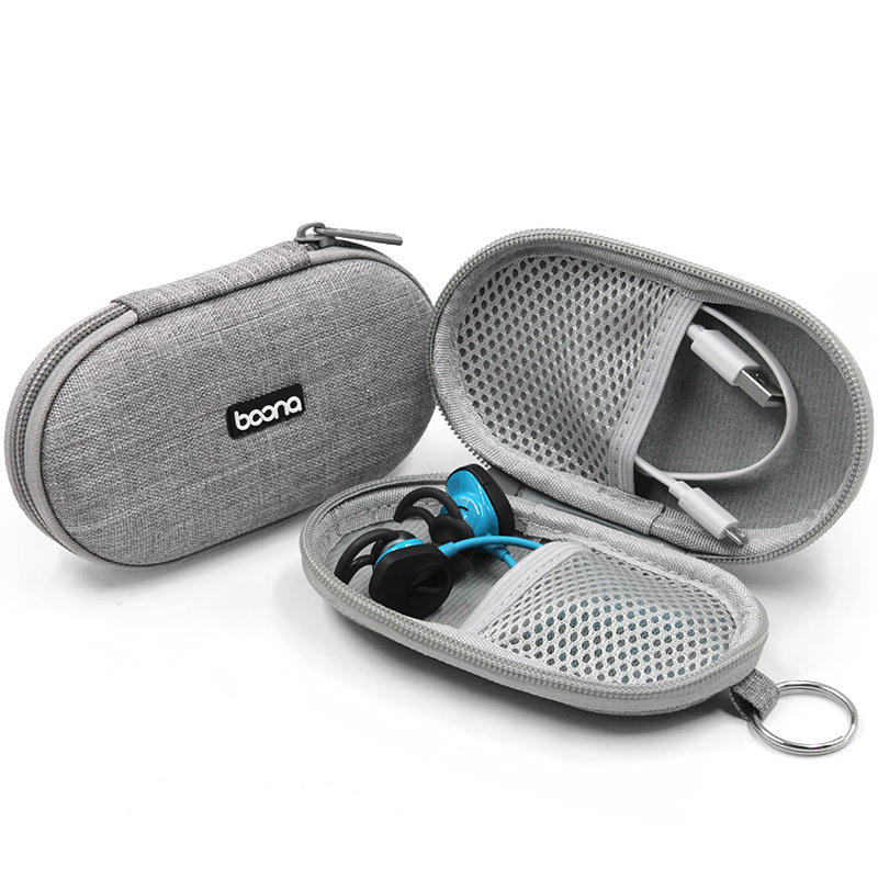 

Boona EVA Shockproof Sports Earphone USB Cable Organizer Bag with Hook