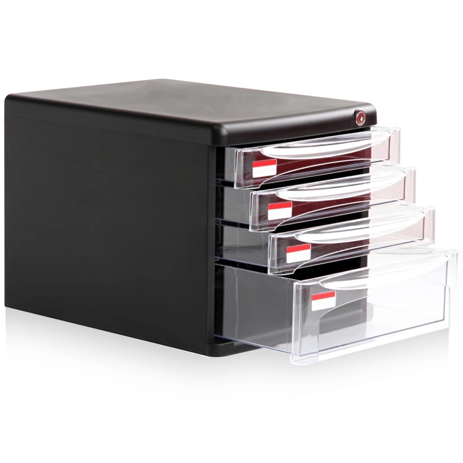 Effective File Cabinet Desktop Data Storage Cabinet Plastic Drawer