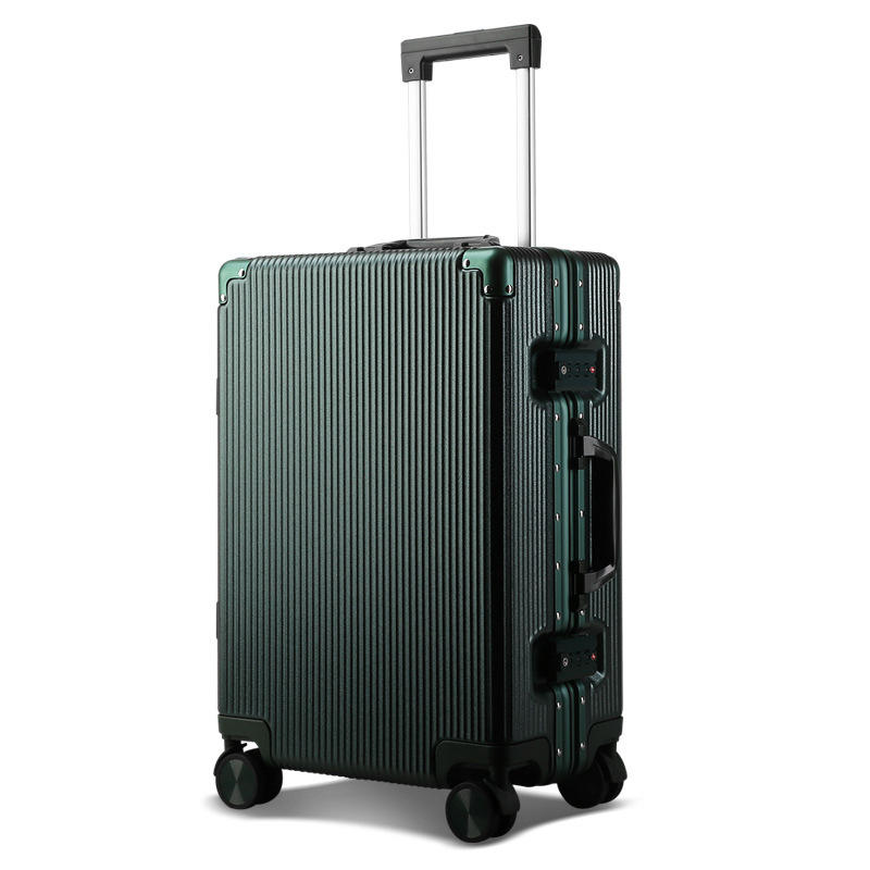 BOPAI 20/24-Zoll-Reisekoffer aus Aluminiumlegierung mit TSA-Schloss und Spinner-Rädern