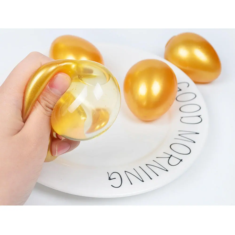 Creative tpr simulation eggs venting eggs venting liquid balls stress relief toy