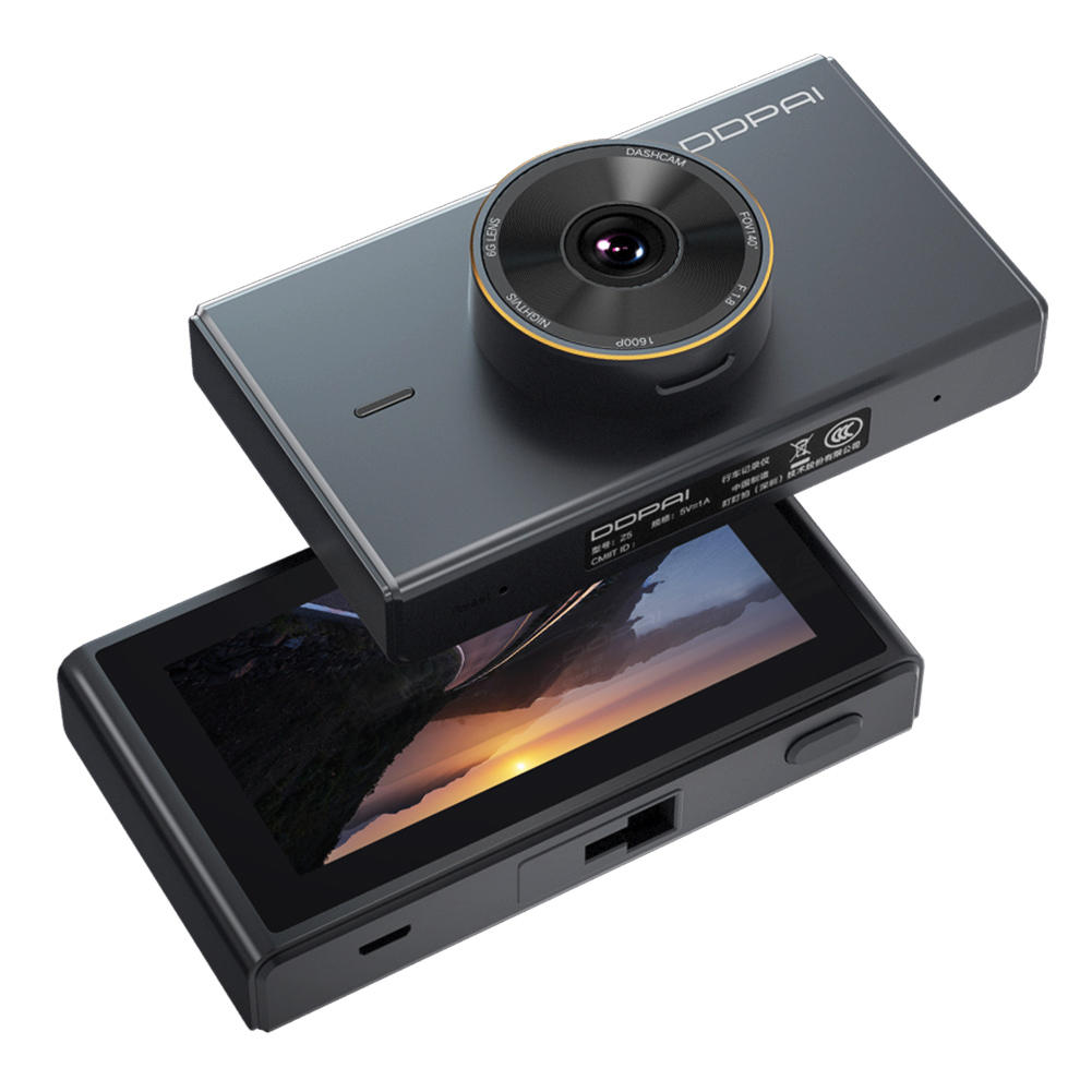Ddpai mola z5 car dvr camera 1600p uhd f1.8 hisilicon 24h parking monitor 3 inch ips touch screen app wifi Sale - Banggood.com