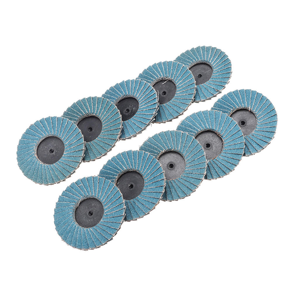 

10pcs Sanding Flap Discs 2 Inch 40 60 80 120 Grit Flap Sanding Disc Grinding Wheel