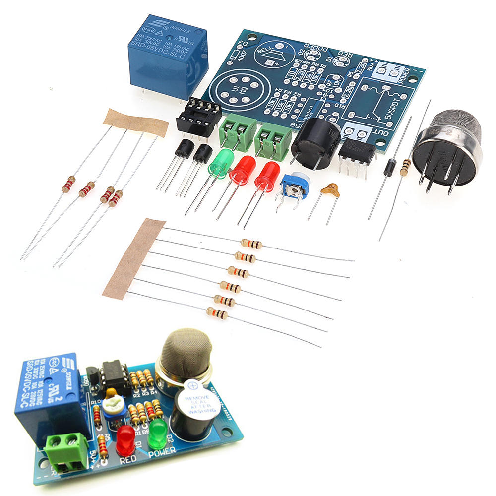 

3pcs Electronic DIY Kit MQ-2 Smoke Sensor Detector Natural Gas Alarm Components Kit