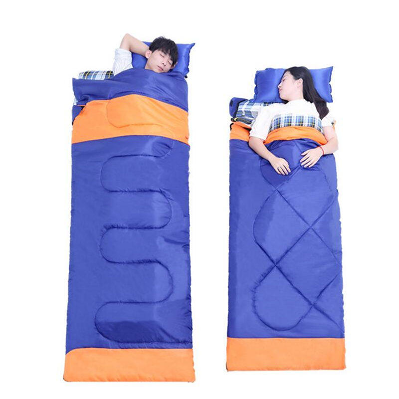 IPRee® 3 in 1 Outdoor Camping Sleeping Bag Ultralight 2 Person Envelope Lovers Sleeping Bag Spring Autumn (185+35)*150cm