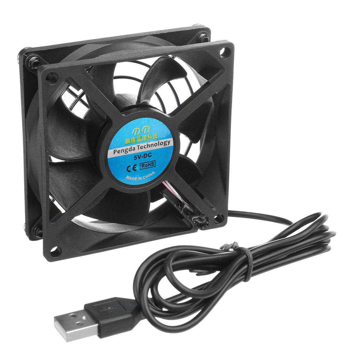 

8CM 5V USB Router TV Коробка Охлаждающий вентилятор для DIY Проект вентиляции системы охлаждения