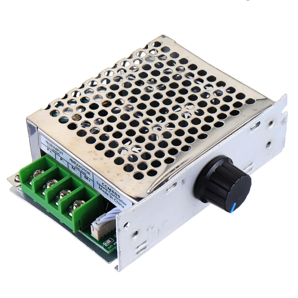 

CCM6DS PWM DC Motor Governor 12V 24V 36V 30A Motor Speed Control Module Controller with Shell