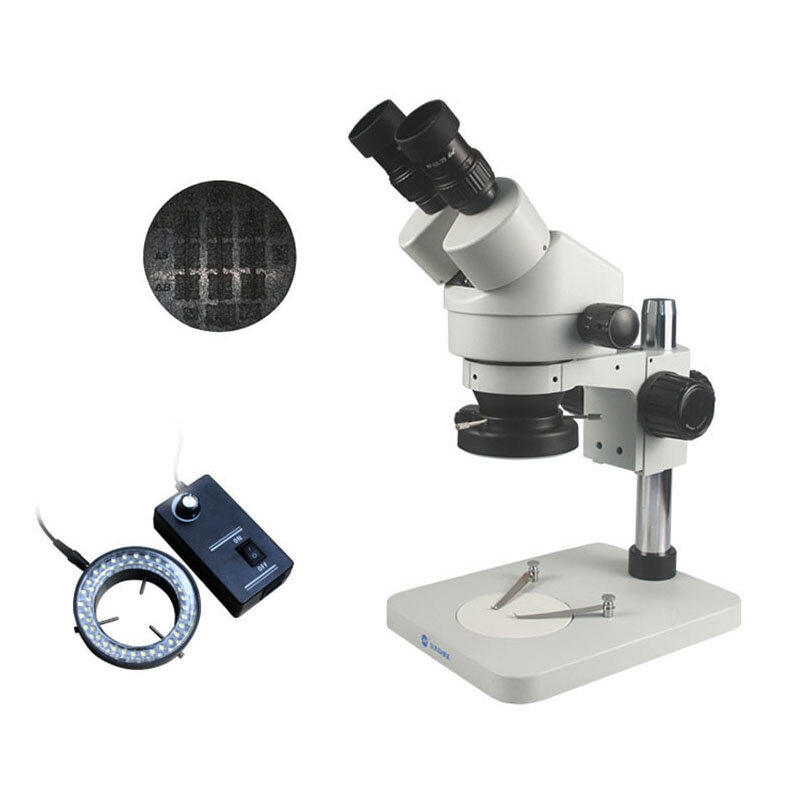 SUNSHINE SZM45-B1 7-45x Verrekijker Microscoop Continu zoom Microscoop 90x Oculair 20/40 Verrekijker