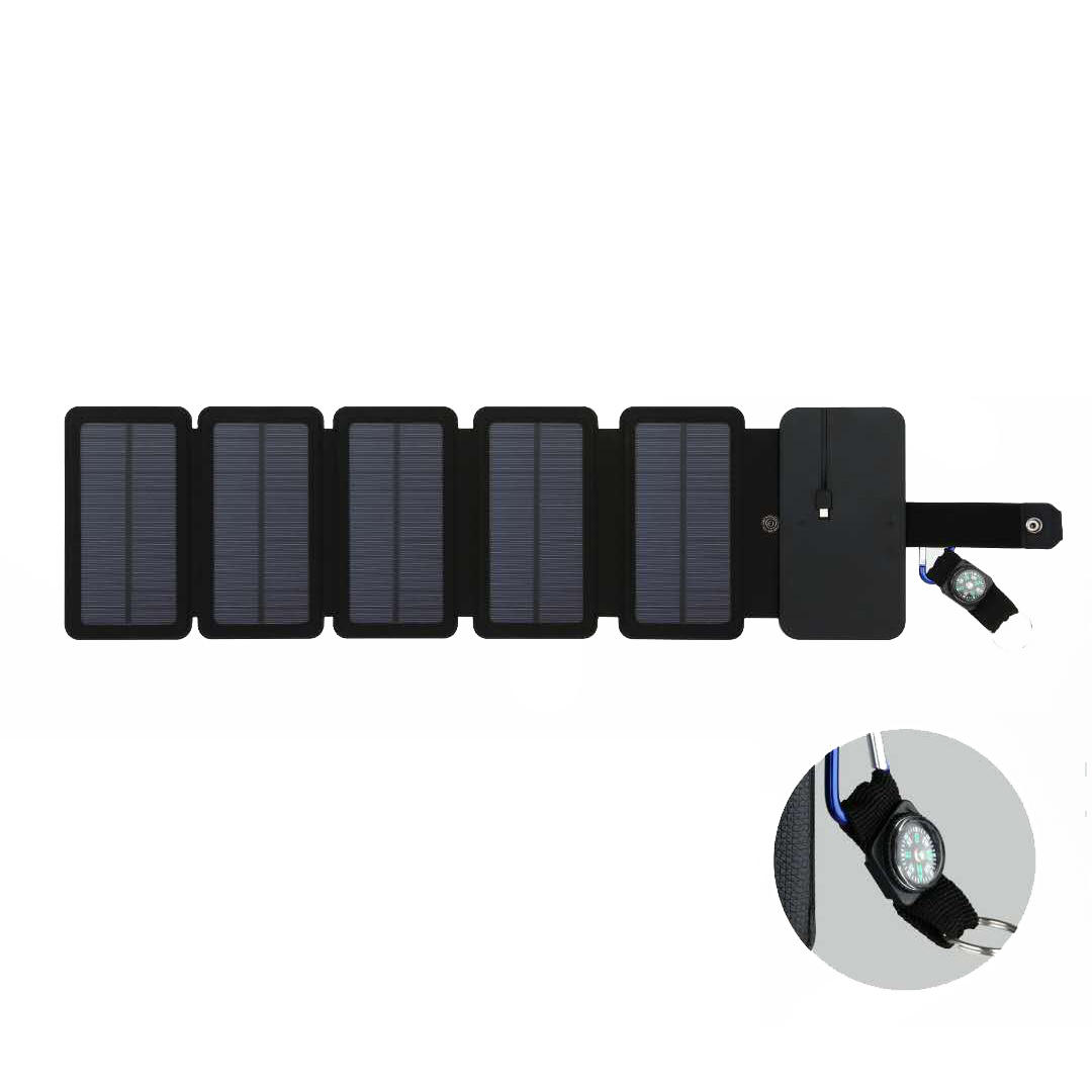 IPRee® Poratble 8W 5 Składany akumulator USB Panel słoneczny Mobilna moc Outdoor Travel Camping Awaryjna ładowarka