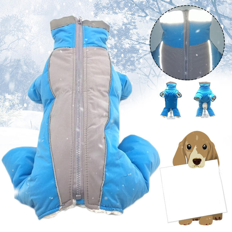 Waterproof Reflective Warm Pet Dog Coat Winter Thick Jacket Clothes Jumpsuit