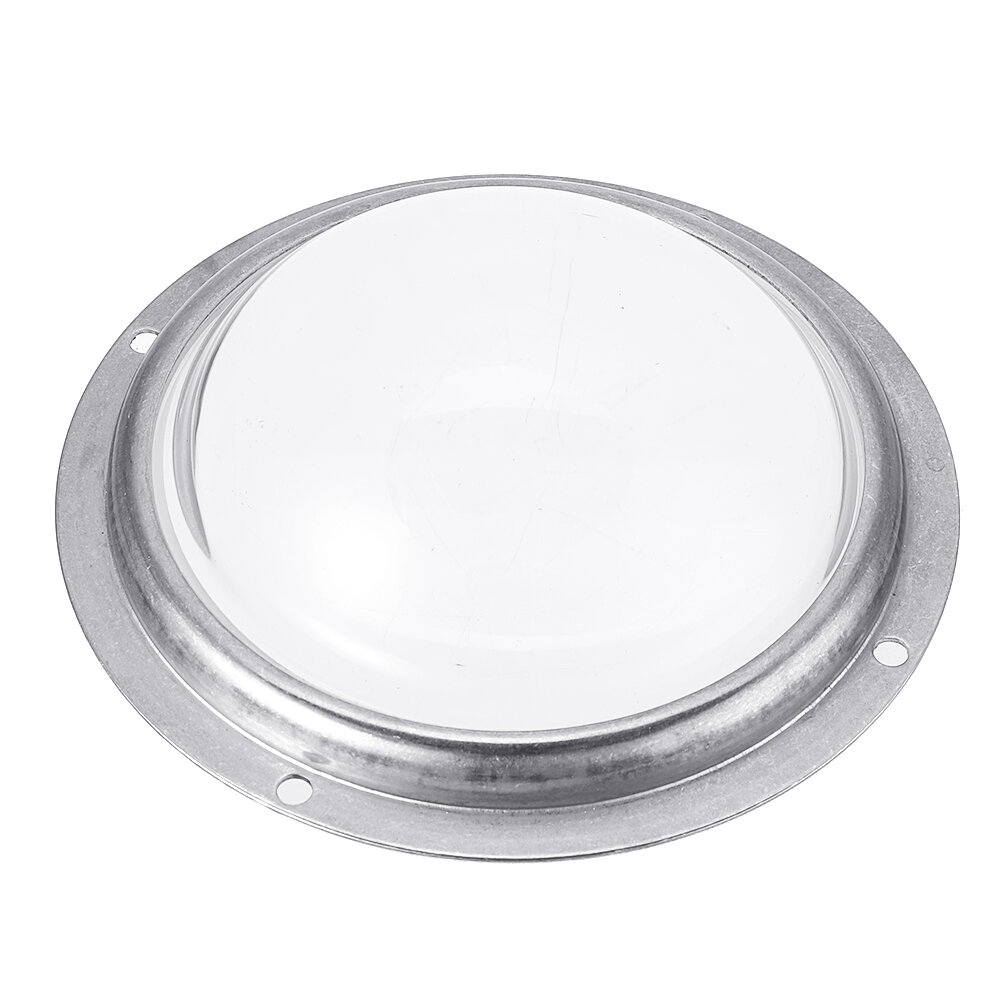 100MM 100Â° Waterproof Optical Glass Lens Aluminum Ring Plastic Circle For 20W 100W High Power LED Chips