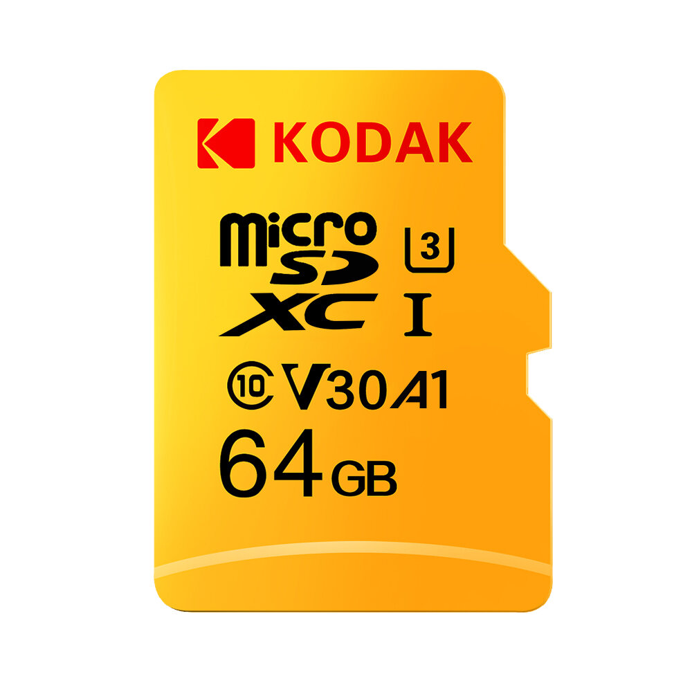 KODAK Micro SD Memory TF Flash Card 64GB 128GB U3 A1 V30 Micro SDHC Card SDXC Card for Video and Mobile Storage
