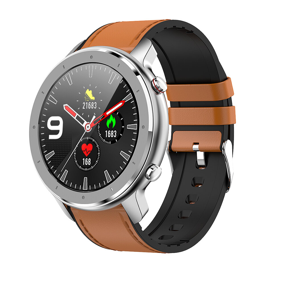 

[bluetooth V5.0] Bakeey F12 1.28inch Full Touch Screen Heart Rate Blood Pressure Monitor Music Control Smart Watch