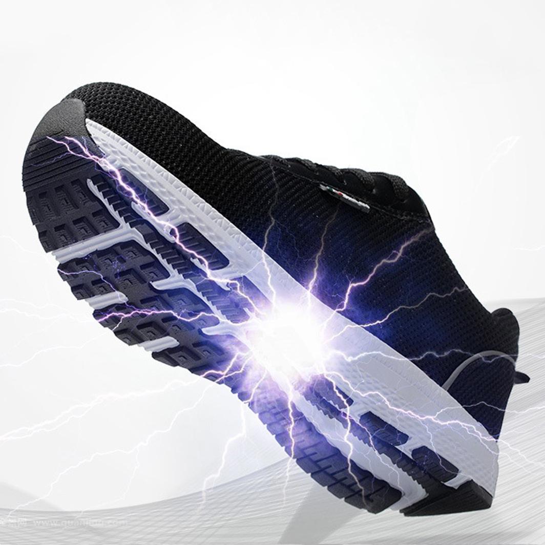 TENGOO Scarpe da uomo di sicurezza ultraleggere Sneakers da lavoro con punta in acciaio Scarpe antiscivolo traspiranti da escursionismo traspiranti 