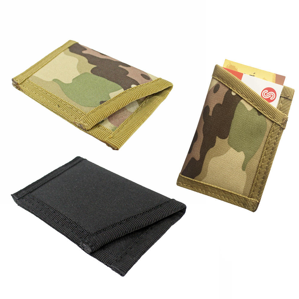 Camouflage Portable Portefeuille Tactique Carte Sac de monnaie Sac De Stockage Sac