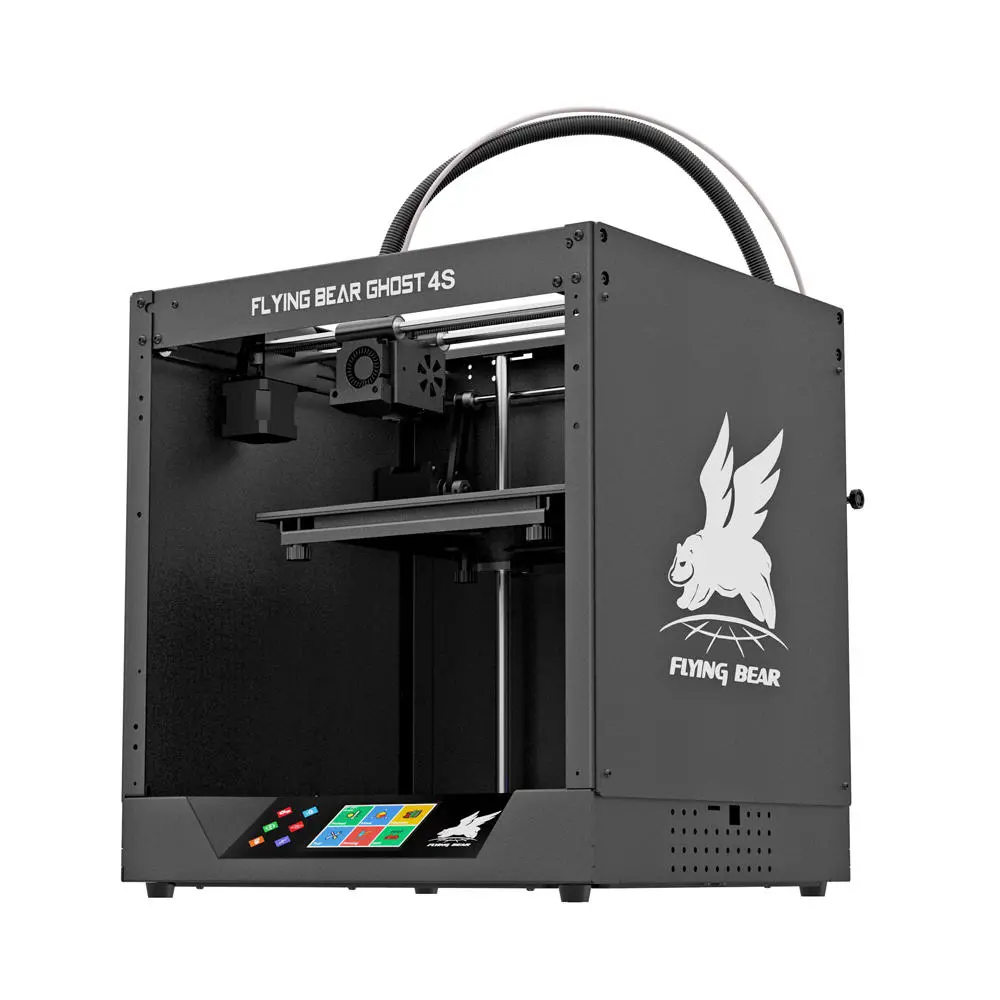 FlyingbearÂ® Ghost 4S FDM Metal 3D Printer 255*210*210mm Printing Size with 4.3 inch Color Touch Screen Support WIFI Connect/Filament Runout Sensor/Power Resume Function/Fast Assembly