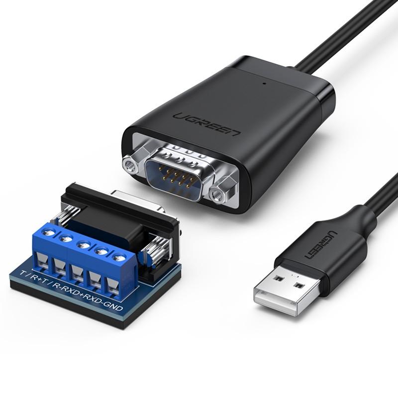 Ugreen USB naar RS422 RS485 Seri?le poort Converter Adapter Kabel DB9 Mannelijke FTDI-chip Ondersteu