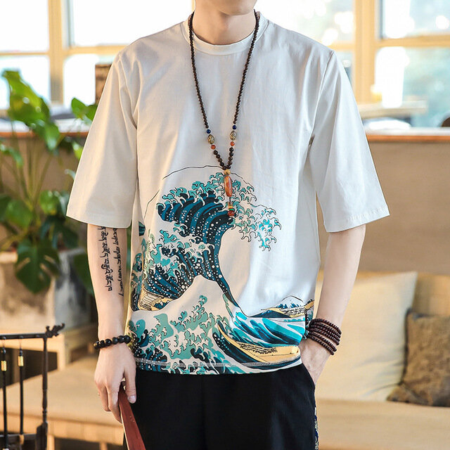 Chinese Style Printing Short-sleeved T-shirts