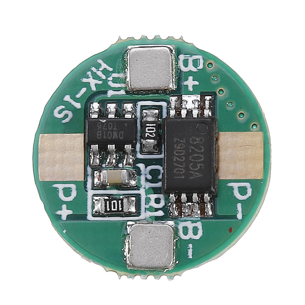10pcs 1S 3.7V 18650 Lithium Battery Protection Board 2.5A Li-ion BMS with Overcharge and Over Discha