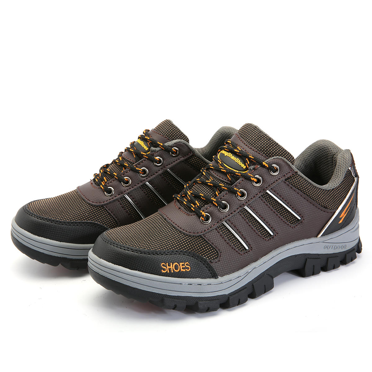 Buty bezpieczeństwa męskie TENGOO ze stali, buty do biegania i wędrówek antypoślizgowe i wodoodporne