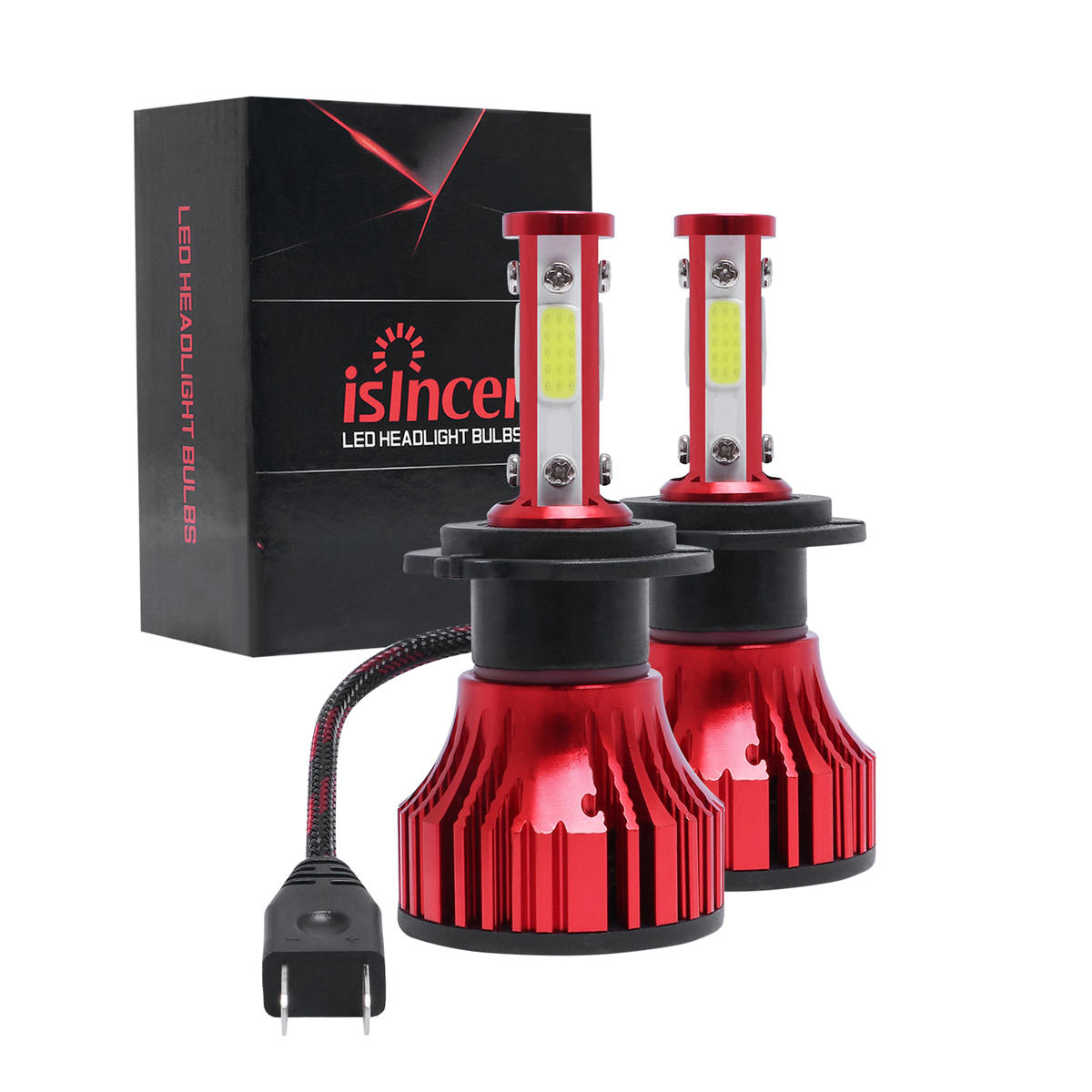 X15 Mini 4-Side COB LED-koplampen Lamp 72W H4 H7 H11 H13 9004 9005 9006 9007 9012 5202 8000LM 6500K 