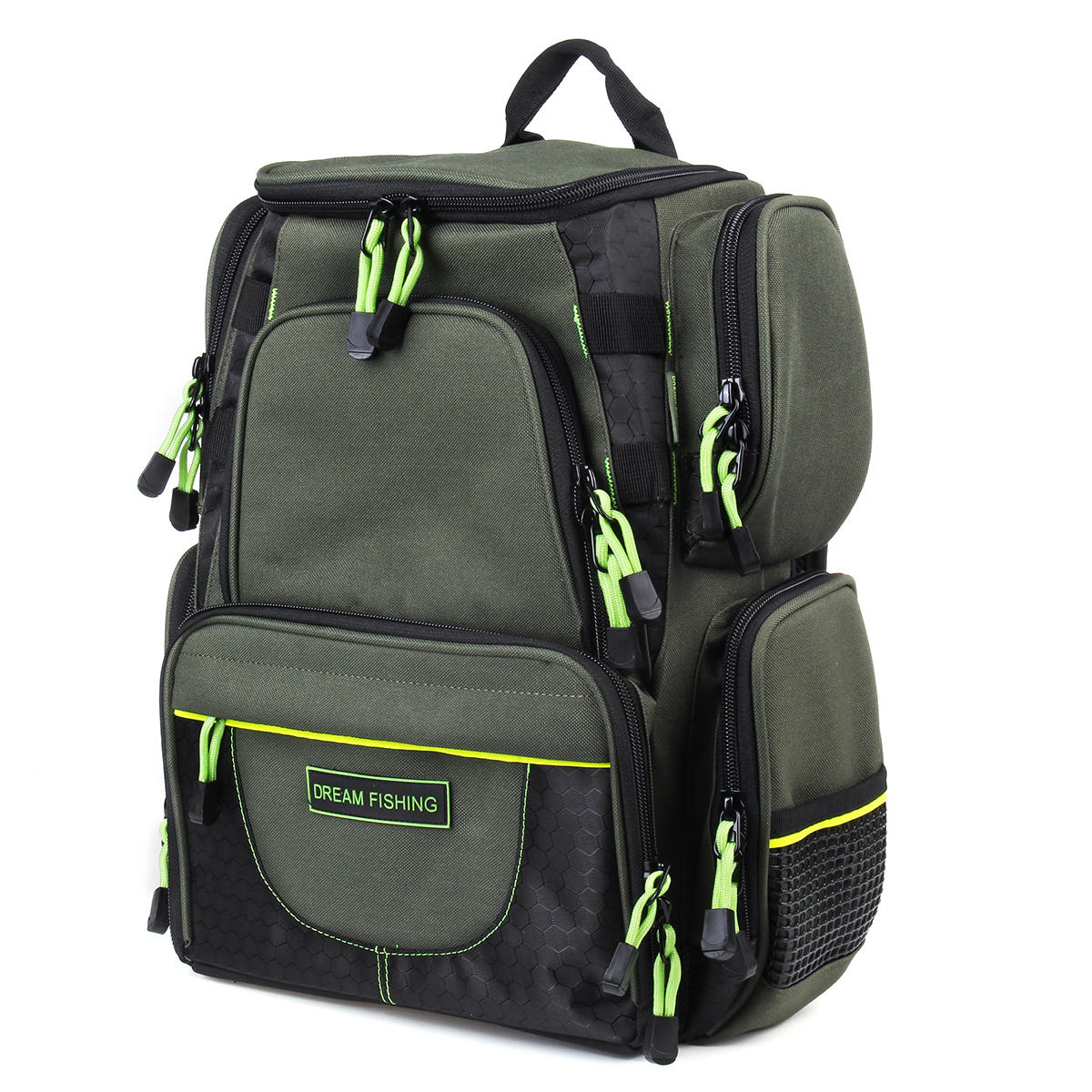 22/64l backpack fishing bag travel camping storage bag with lure boxes ...