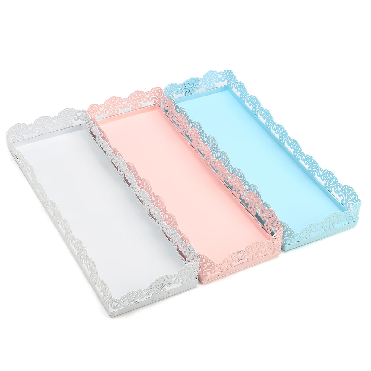 

Rectangle Cake Pan Stand Dessert Pastry Tray Wedding Banquet Cupcake Holder Display