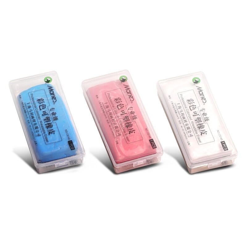 Maries C6145 Plastic Rubber Eraser Soft Tearable No Scraps Rubber Professional Drawing Sketch Highli
