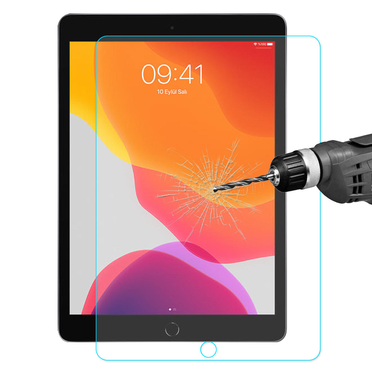 Enkay 9H Clear 2.5D gebogen anti-explosie gehard glazen tablet-schermbeschermer voor iPad 10,2 inch 