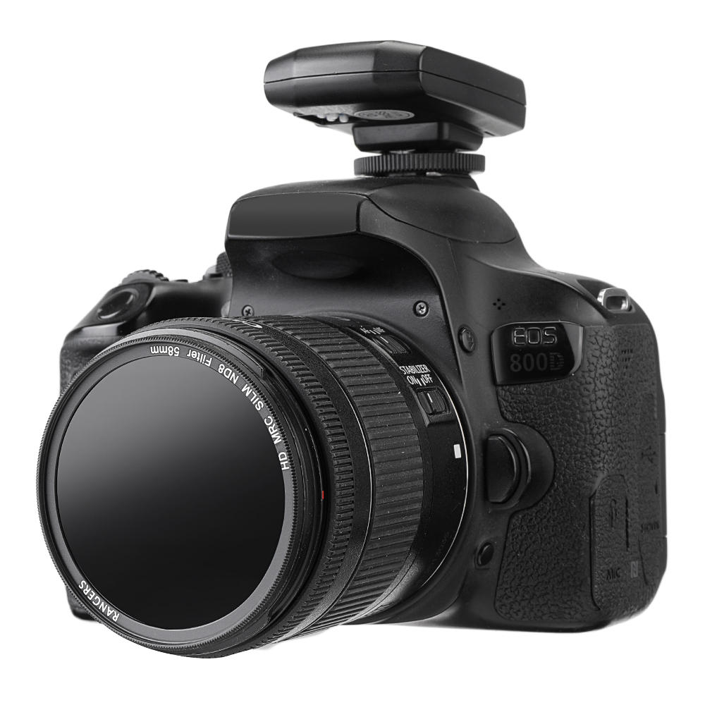 ND8 49/52/55/58/62/67/72 / 77mm Filtro de lente universal para Canon para câmera DSLR Nikon