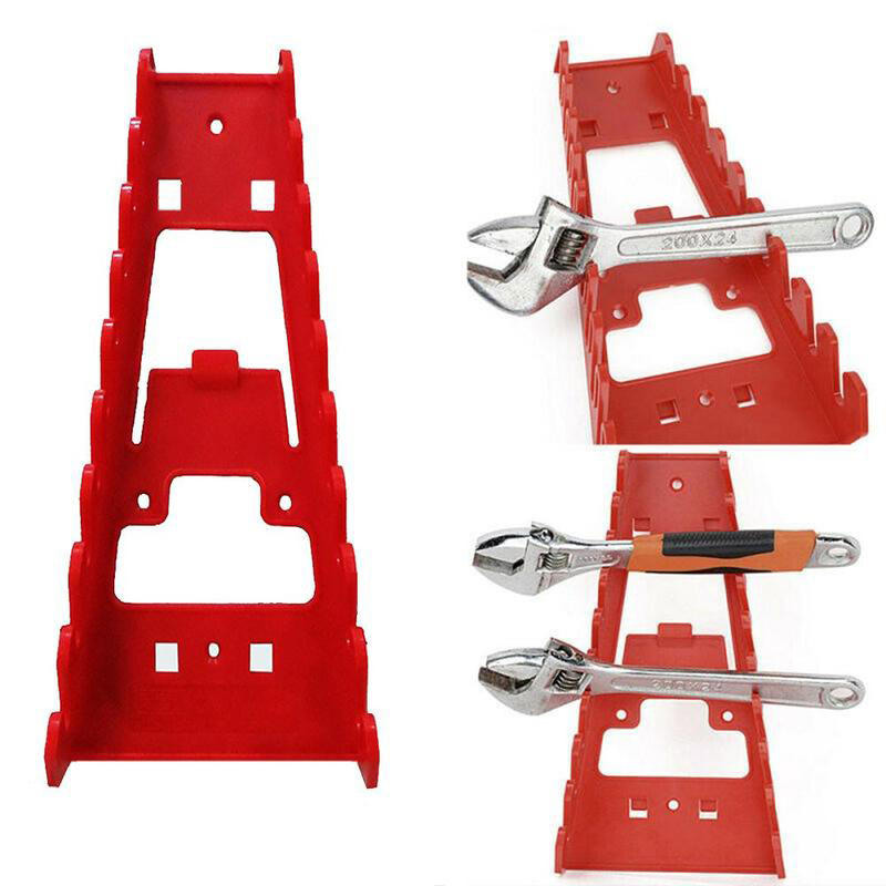 Wrench Spanner Organizer Sorter Holder Wall Mounted Tool Storage Tray Socket Storage Rack Plastic Kit