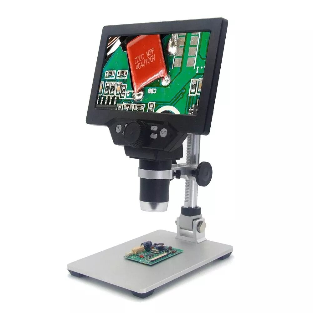 MUSTOOL G1200 Digital Microscope 12MP 7 Inch Large Color Screen Large Base LCD Display 1-1200X Continuous Amplification