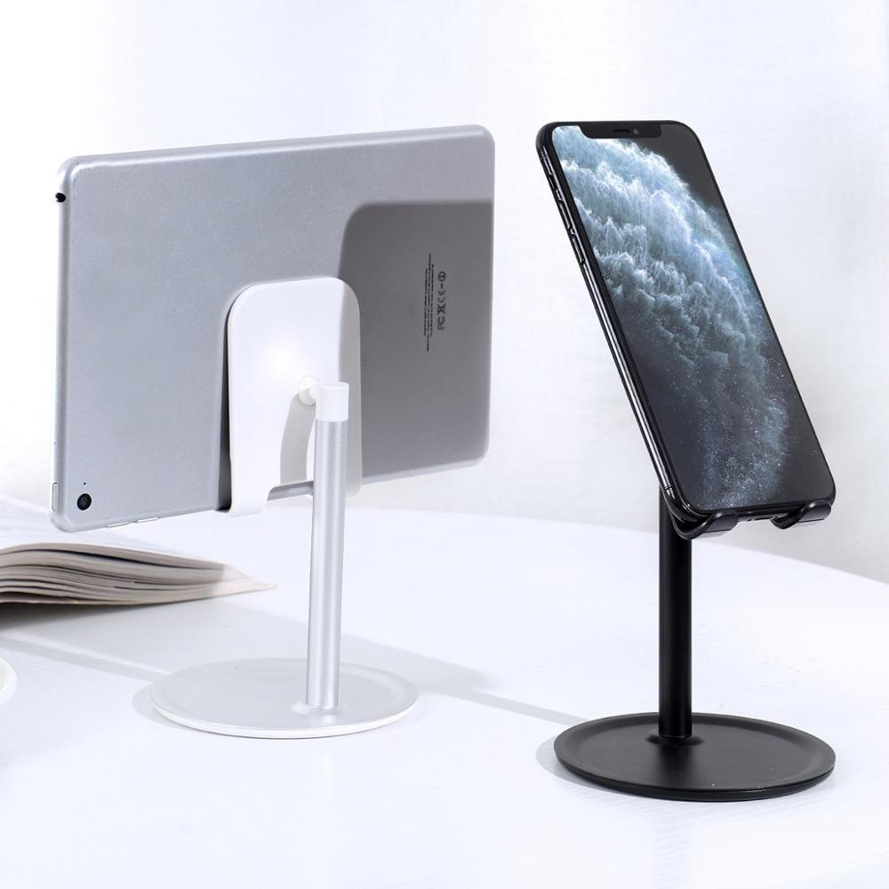 TOPK Aluminum Alloy Desktop Phone Holder Tablet Stand for iPad Smart Phone between 4.7-10.5 inch