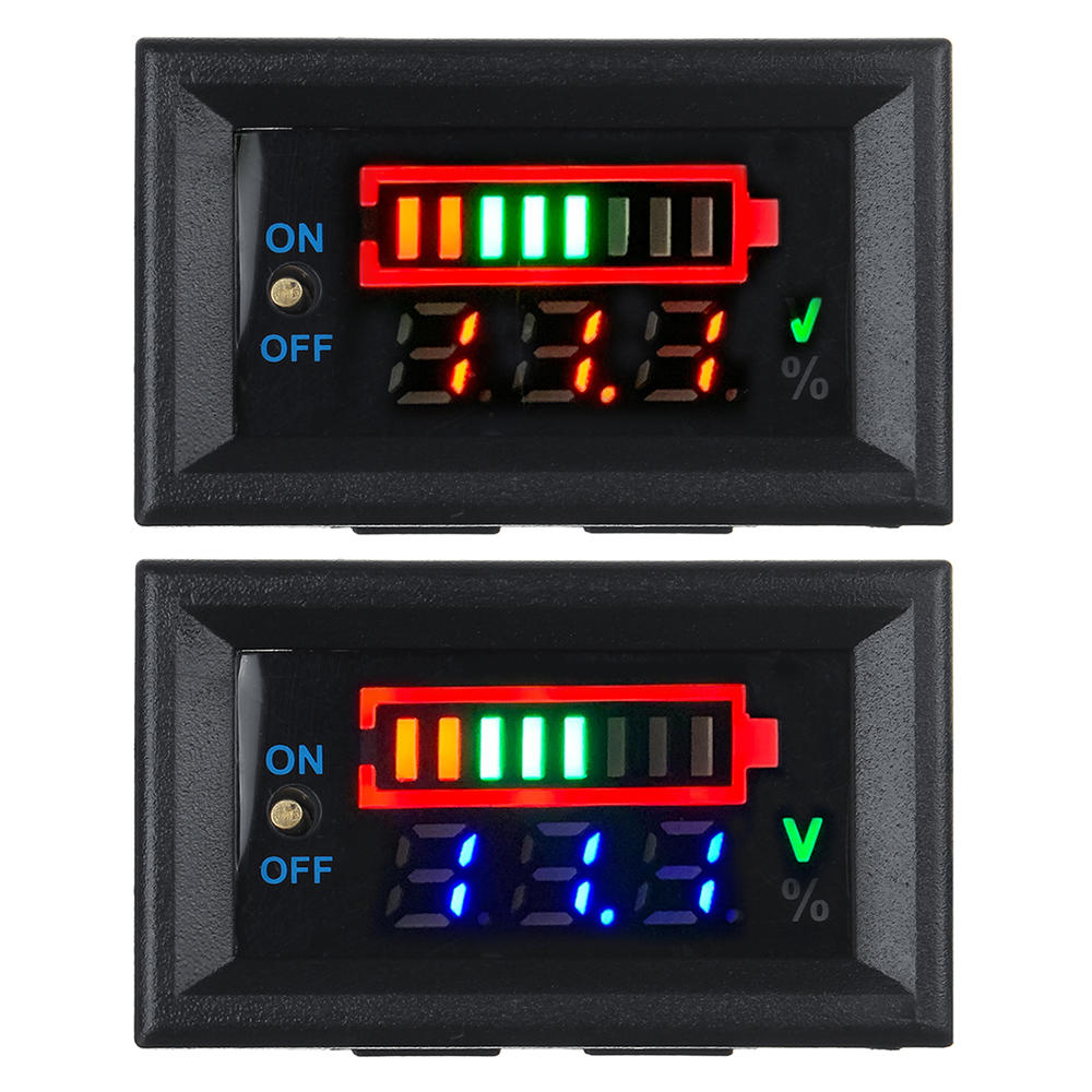 Power + Voltage Dual Display 3S Lithiumbatterij Detectiekaart Ondersteuning 12V Auto Batterij Power 
