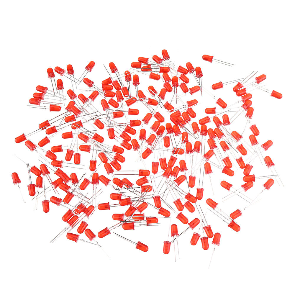 1000pcs 5MM Red LED Diode Round Diffused Red Color Light Lamp F5 DIP Highlight