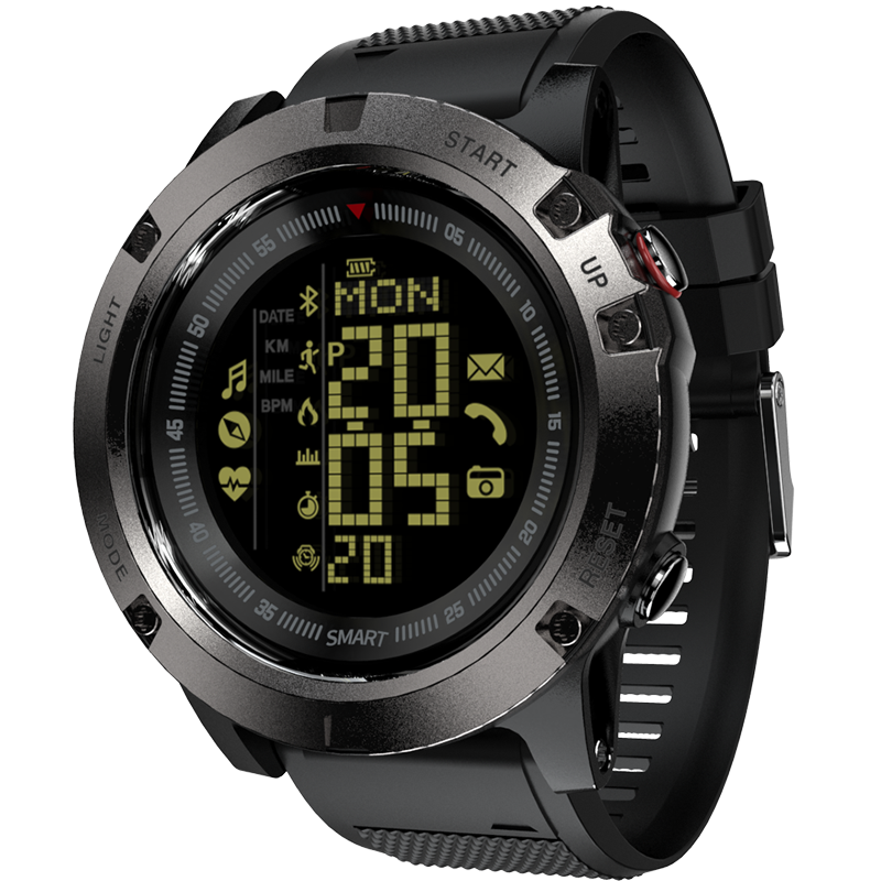 LOKMAT MK05 1.24inch Touch Screen IP68 Smart Watch Compass Backlight Fitness Tracker Sports Bracelet