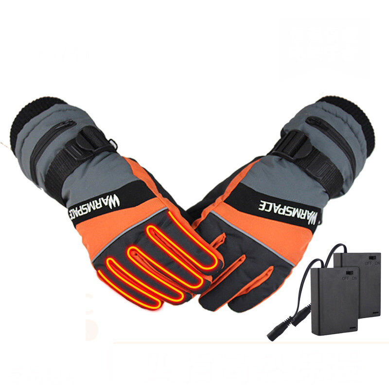 WARMSPACE WS-G0126 Electric Heating Gloves Outdoor Skiing Riding Touch Screen Gloves Winter Warm Gloves