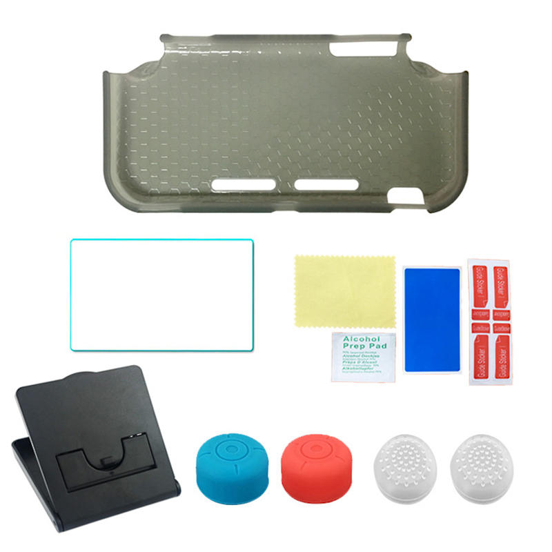 

TPU Protective Case Bracket Tempered Film Rocker Cap Kit for Nintendo Switch Lite Game Console