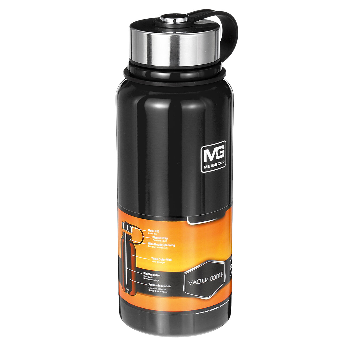 Tragbare 800 ml Isolierflasche aus Edelstahl mit Vakuumisolierung für Wasser und Outdoor-Sport.