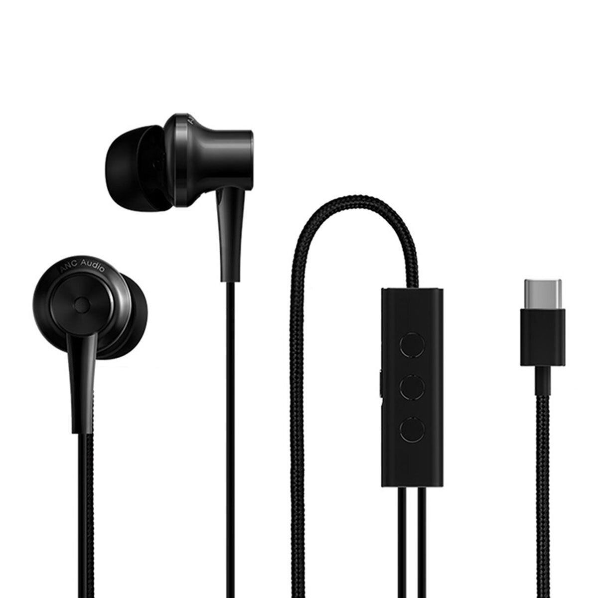 Original xiaomi active noise cancelling earphone usb type-c balanced armature dynamic driver headphone with mic