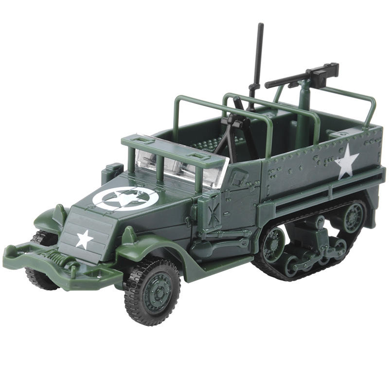 1:72 M3 DIY-assemblage 4D Half Track gepantserd voertuigmodel voor kinderen Gift
