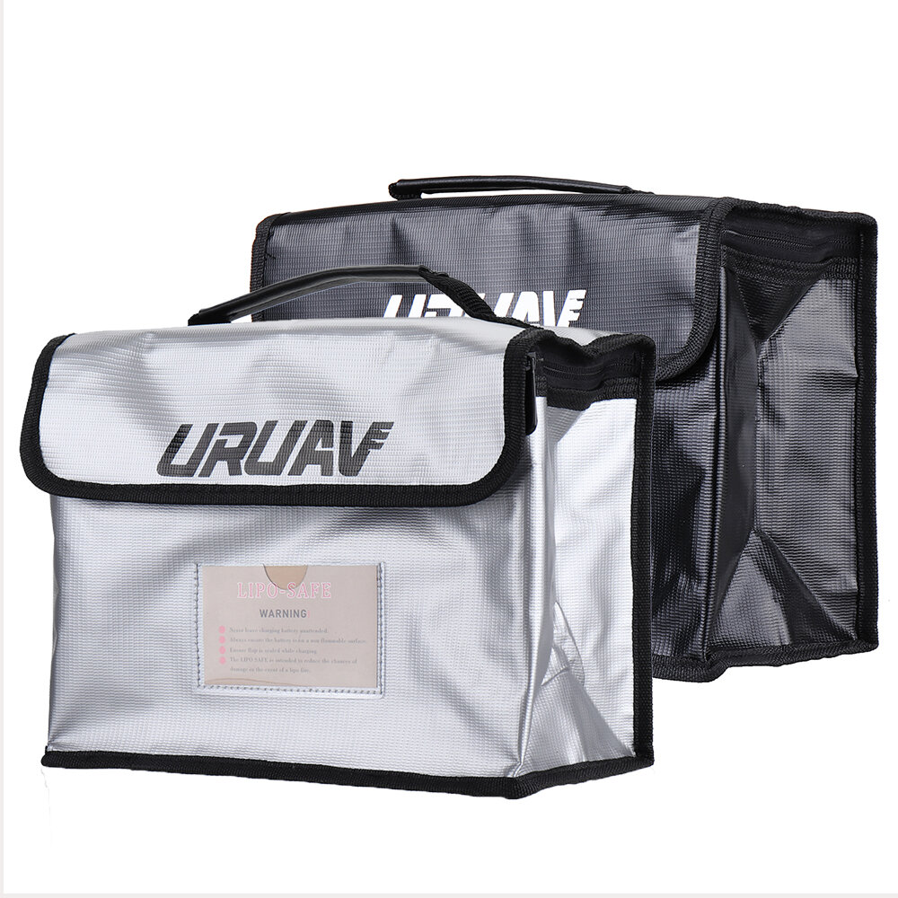 URUAV UR27 Fireproof Waterproof Lipo Battery Safety Bag 26X18X13cm with Label Folder