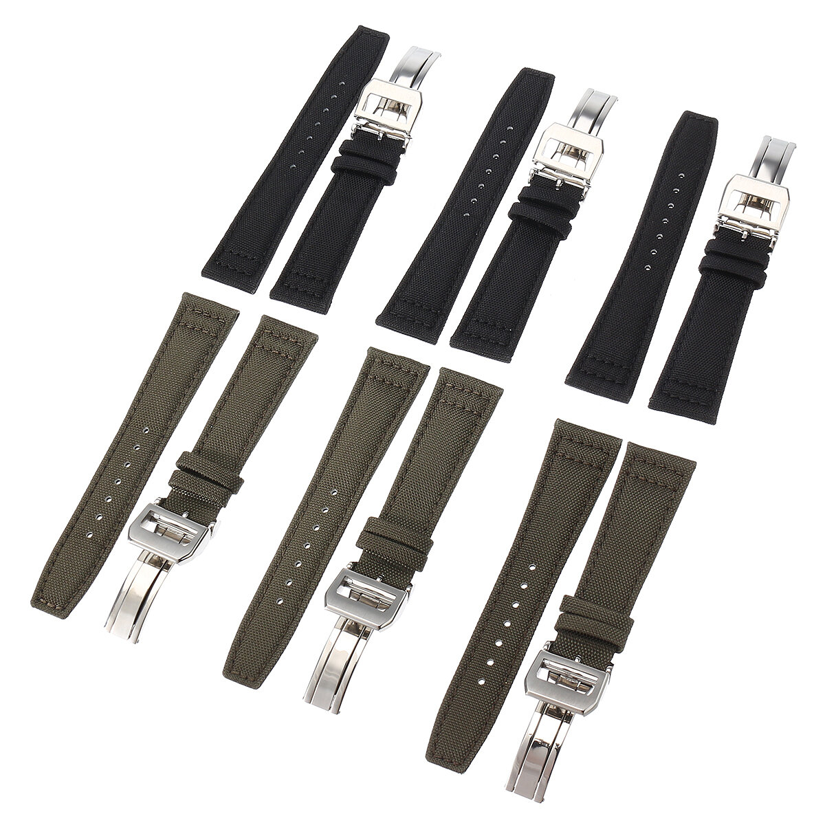 20mm 21mm 22mm Nylon Kalfsleren polsband Horlogeband Vervanging slimme horlogeband