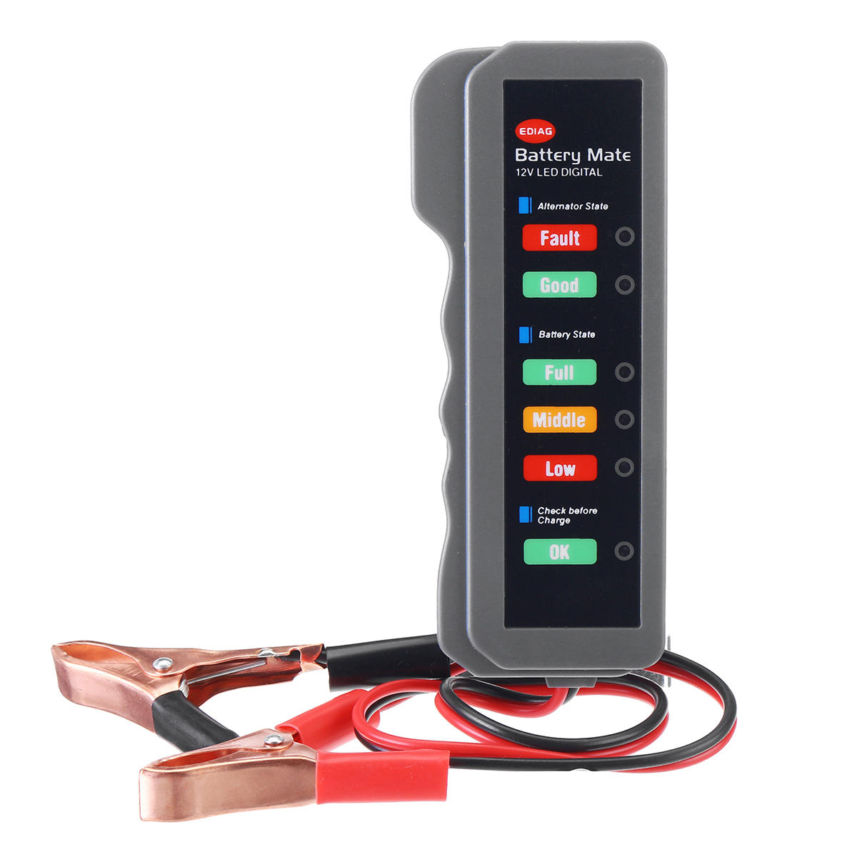 12 V Auto Batterij Tester Digitale Dynamo Detector Mate Auto Aansteker Plug Diagnostic Tool met 6 LE