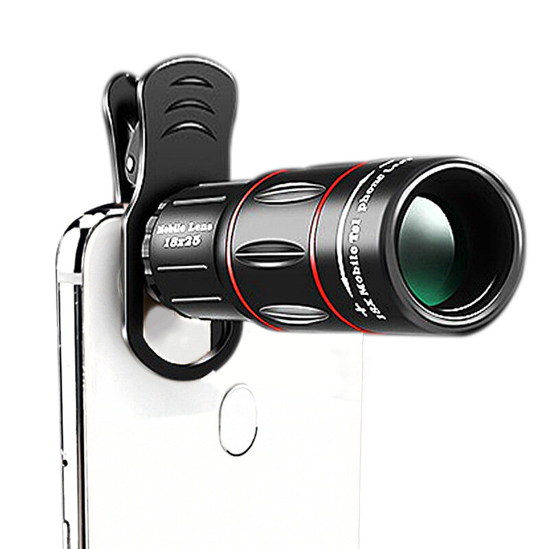 Moge MT01 18x25 HD BAK4 Mobiele lens Monoculair Waterdichte telefoontelescoop voor buiten kamperen