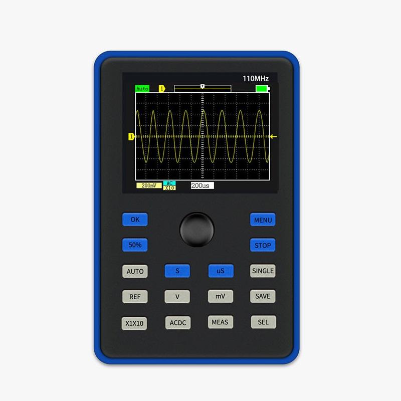 

DSO1C15 Digital Oscilloscope 500MS/s Sampling Rate 110MHz Analog Bandwidth Support Waveform Storage With 2.4 Inch Screen