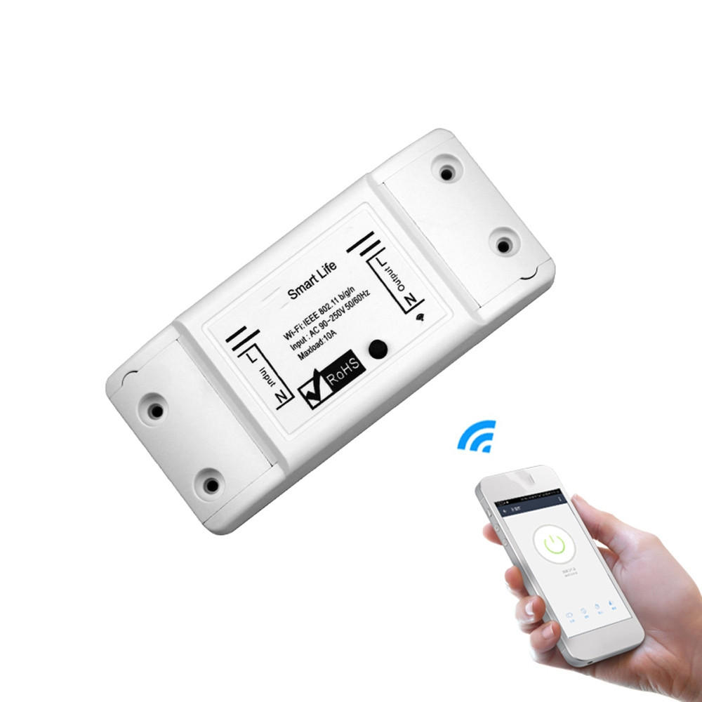 

Bakeey 10A Smart Light Switch DIY WiFi Module APP Remote Control Universal Breaker Timer Works with Smart Life APP Alexa